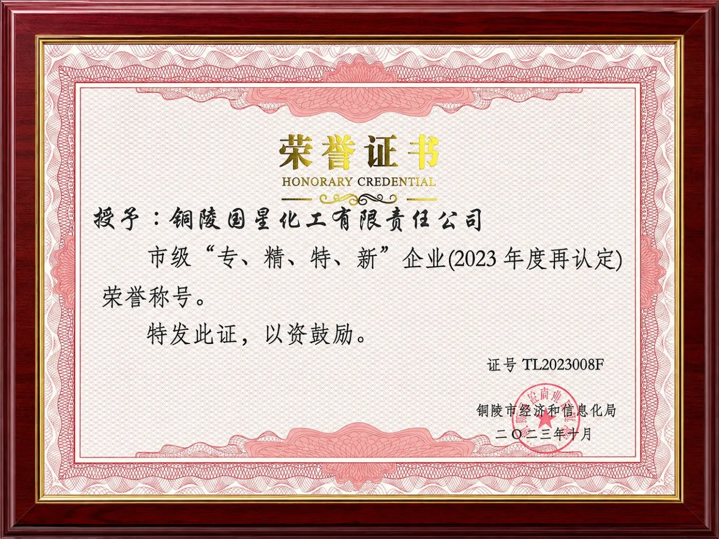 市级专精特新企业(2023年度)